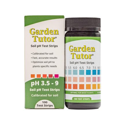 Garden Tutor Soil pH Test Kit (3.5-9 Range) 100 Soil pH Test Strips
